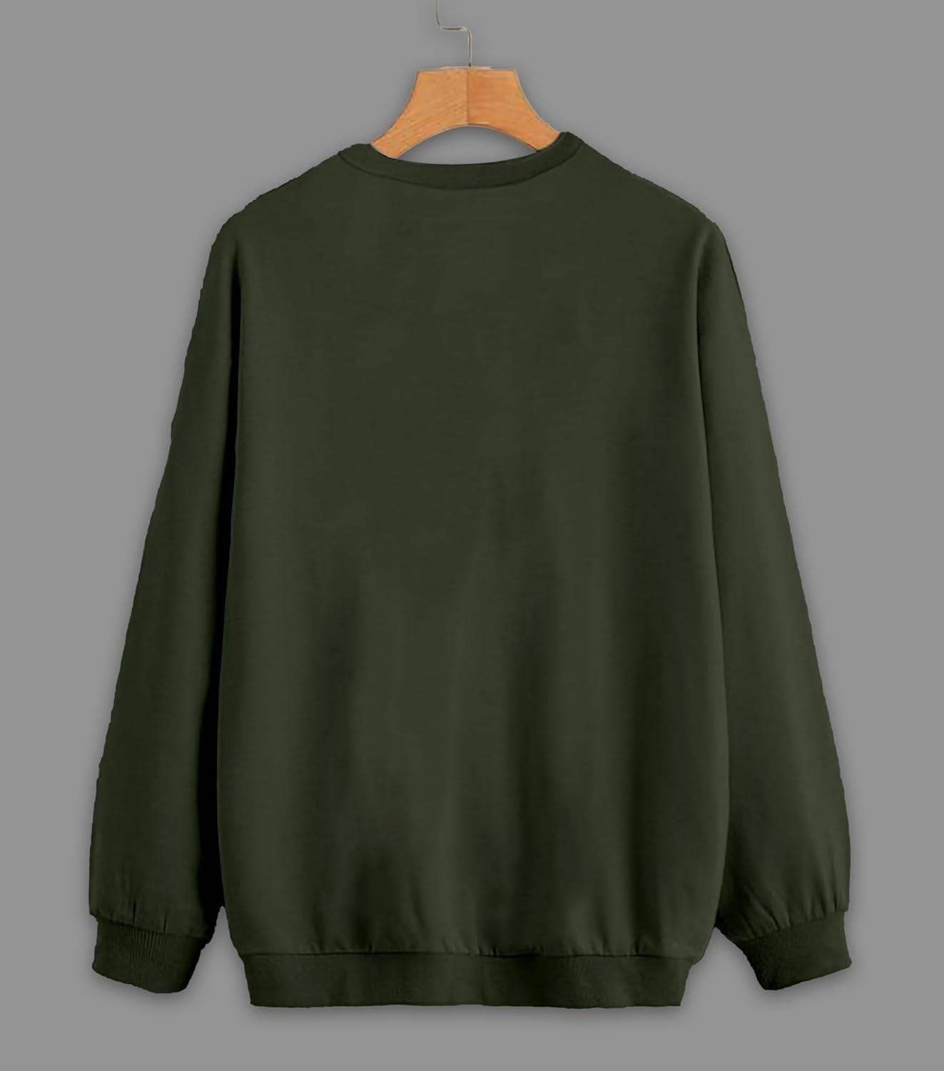 Mack Jonney Solid Round Neck Cotton Fleece Sweatshirt for Men-VMACK639167