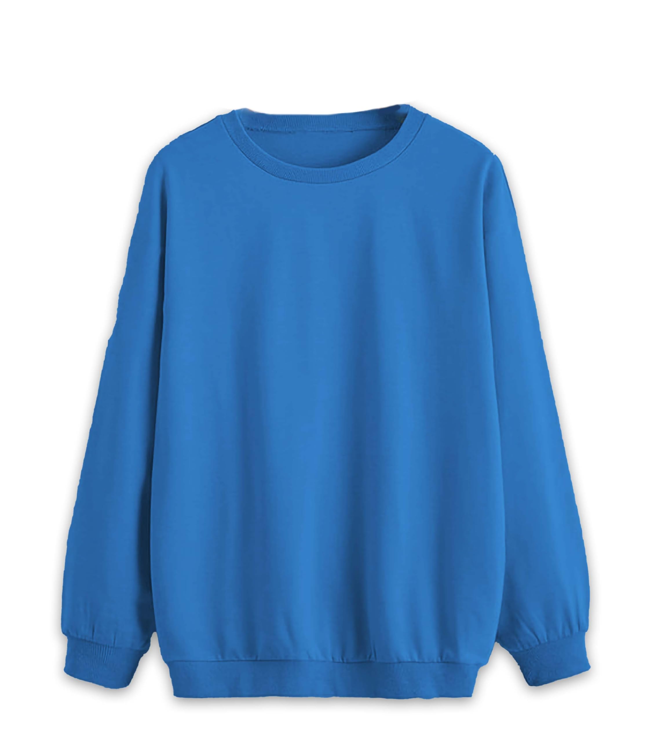 Mack Jonney Solid Round Neck Cotton Fleece Sweatshirt for Men-VMACK639167