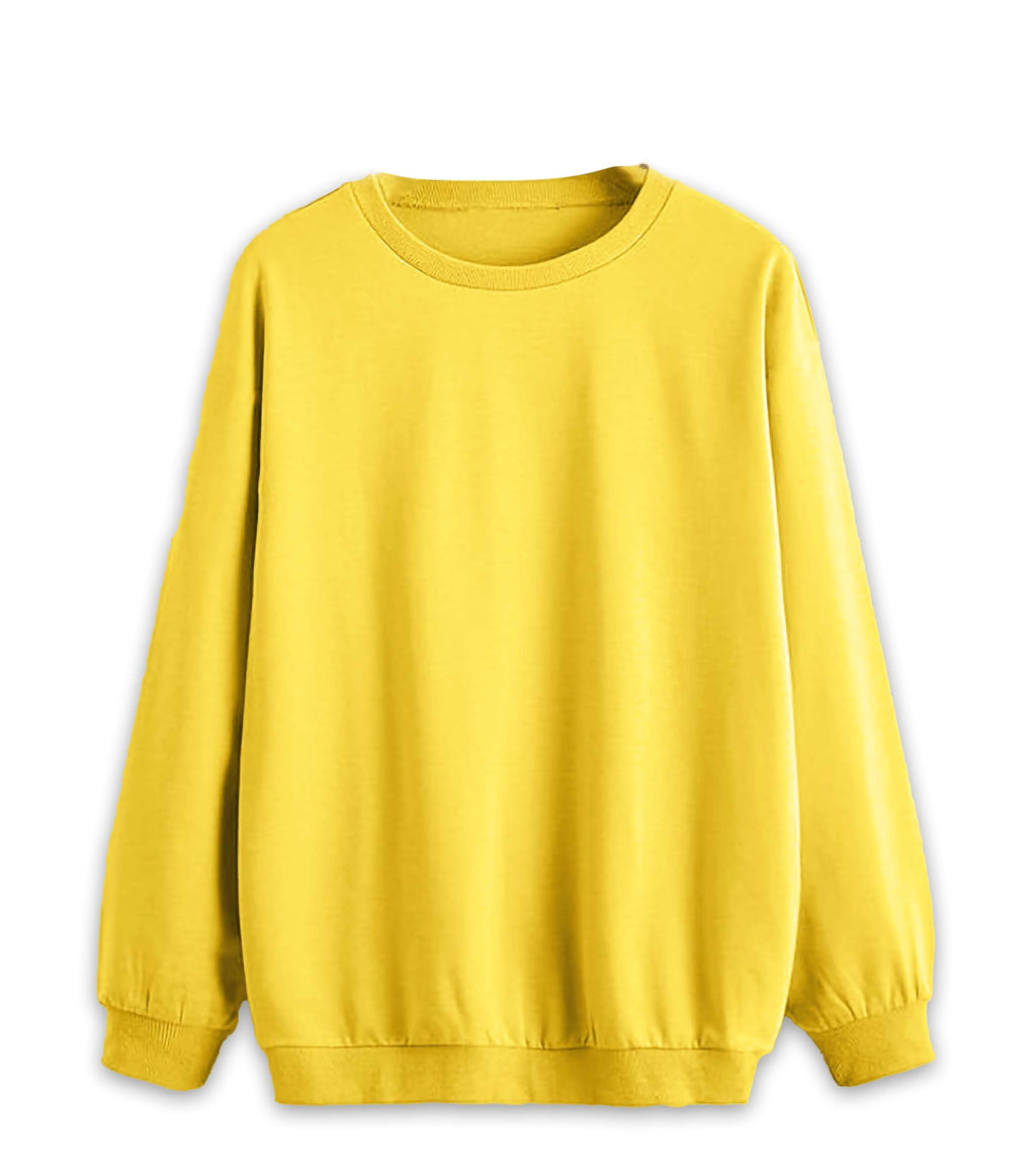 Mack Jonney Solid Round Neck Cotton Fleece Sweatshirt for Men-VMACK639167