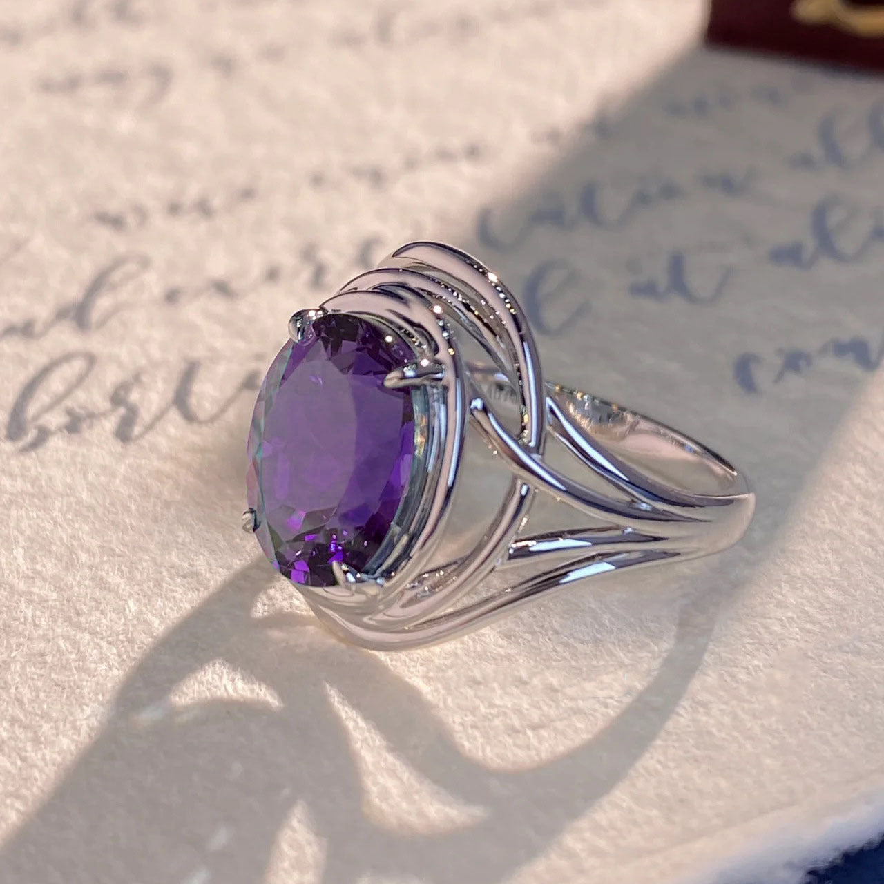Amethyst Fashion Ring for Women